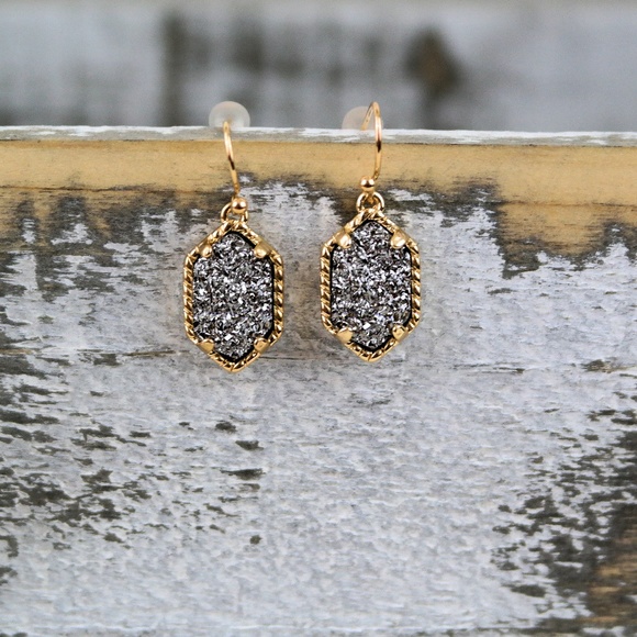 REVITALIZED Jewelry - Etched Dangle Earrings